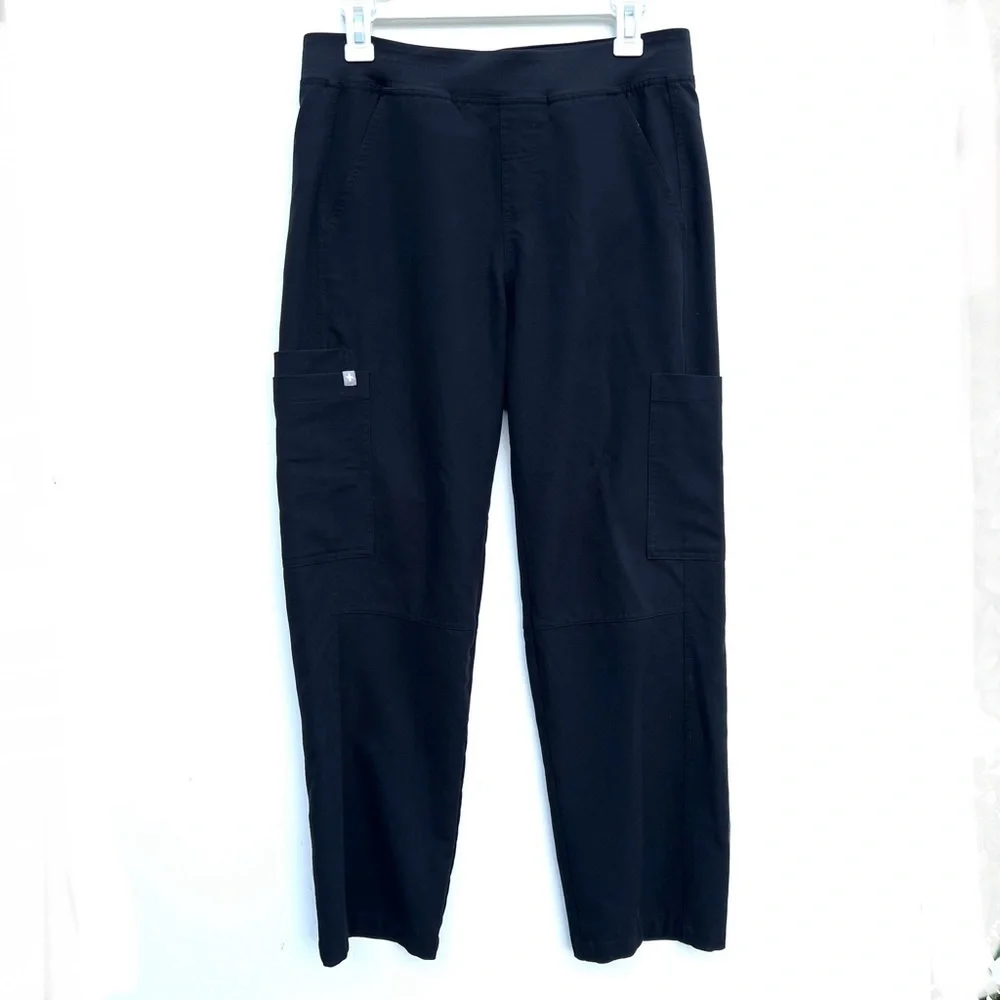 Figs Axim Cargo Scrub Pants Black Size Small